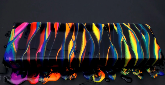 Acrylic paint pouring techniques-1 Acrylic paint pouring techniques