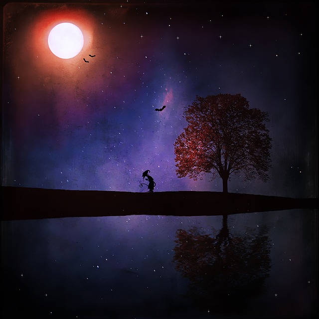 simple-moonlight-landscape-acrylic-painting simple-moonlight-landscape-acrylic-painting
