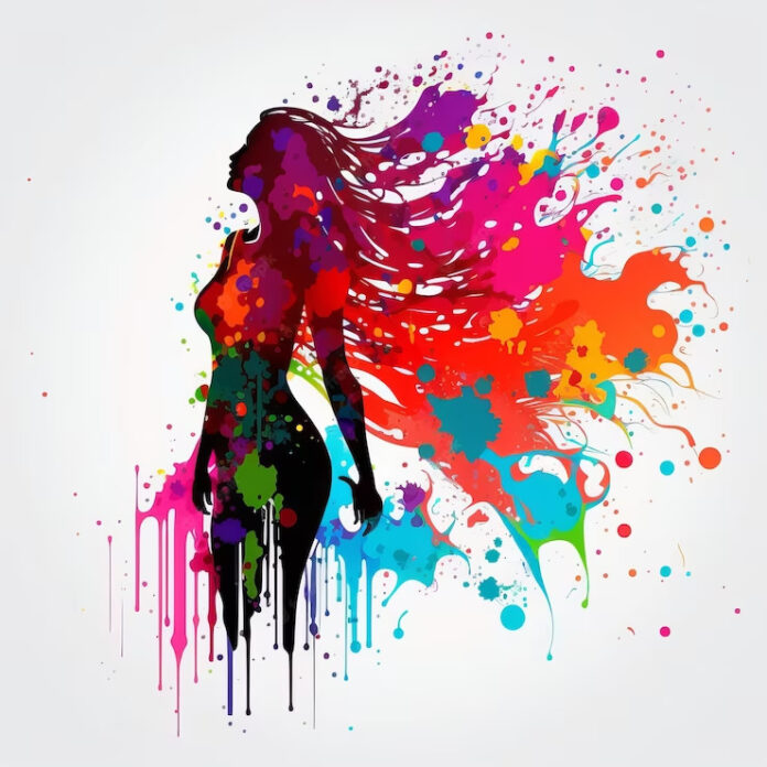 woman-silhouette-with-paint-splatter