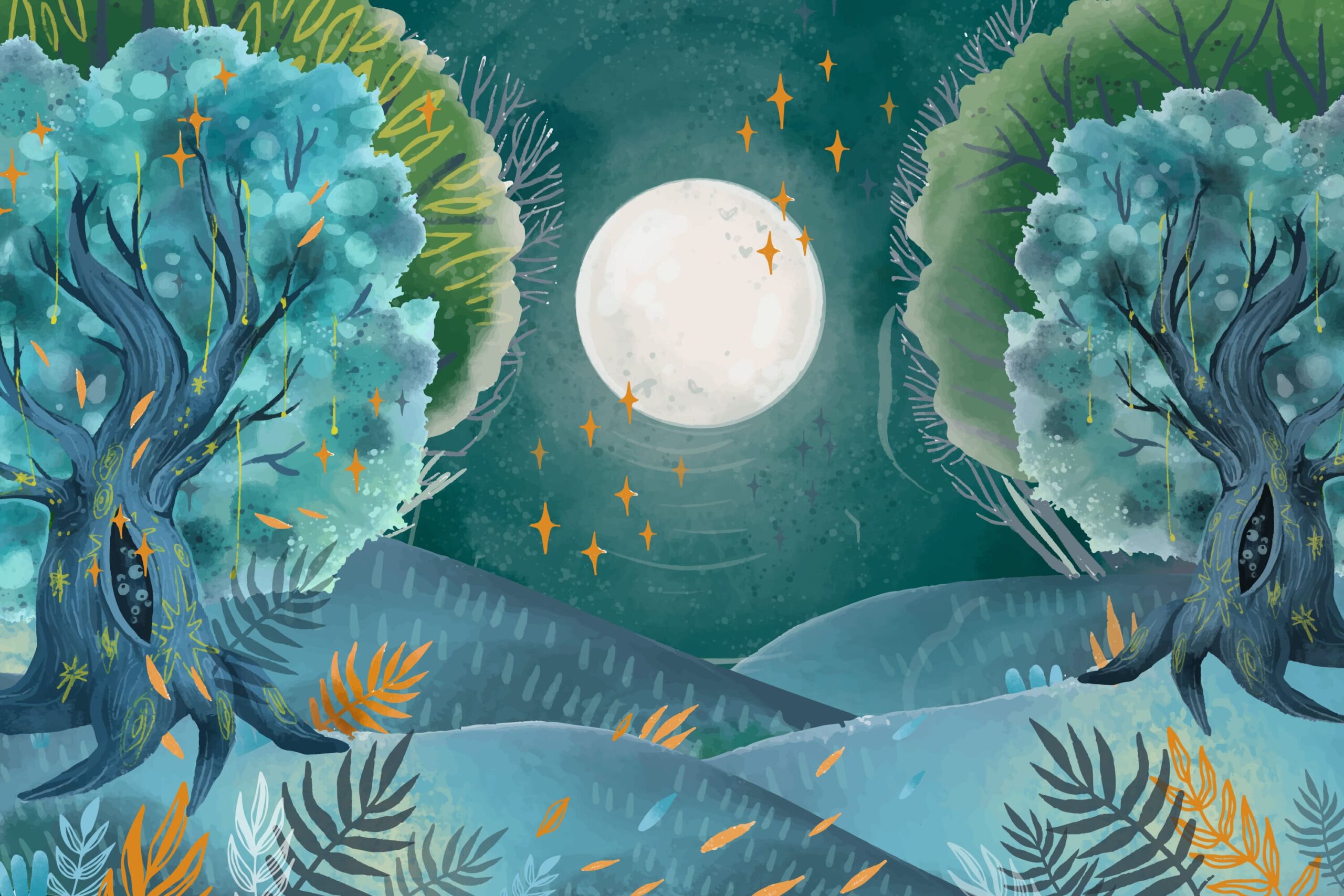 Enchanted Forest Dreams painting ideas for beginner