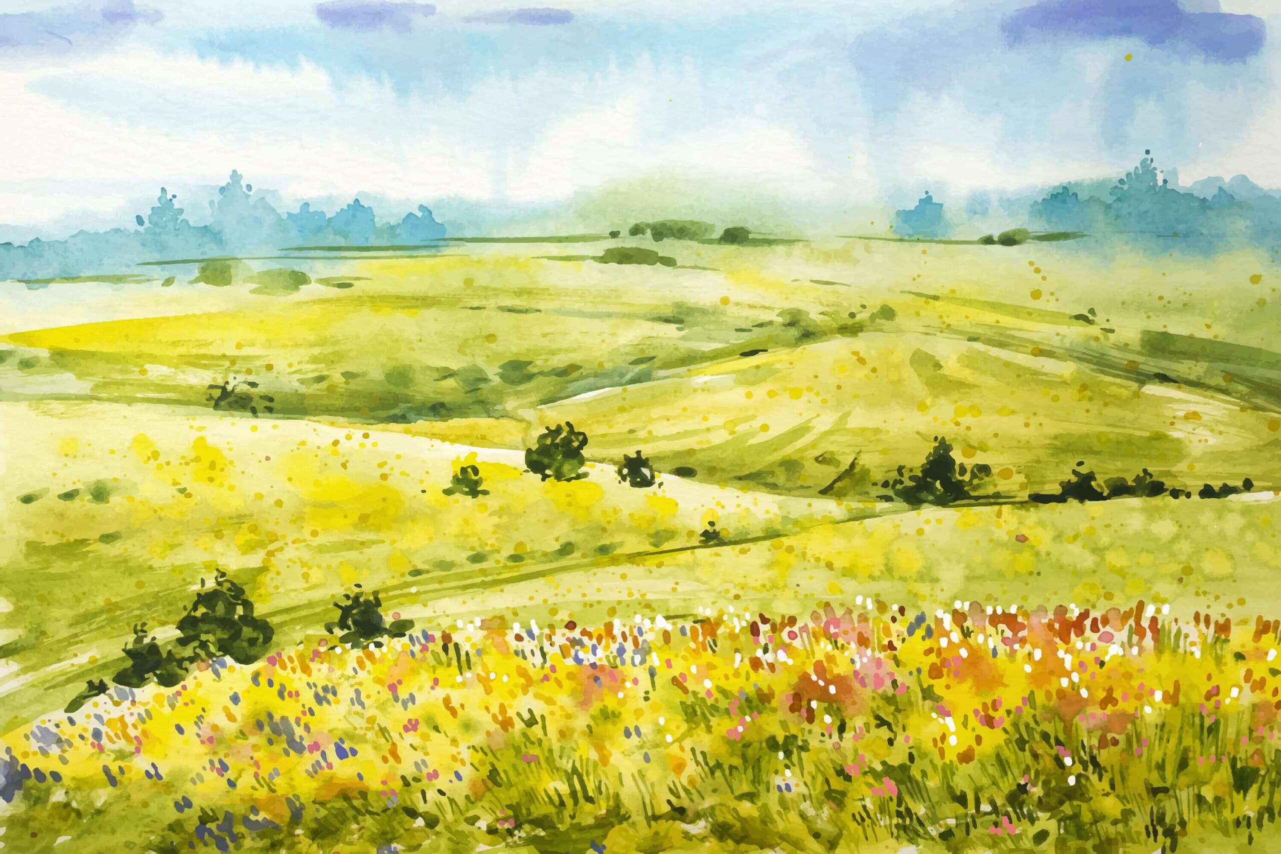Spring painting ideas for beginners