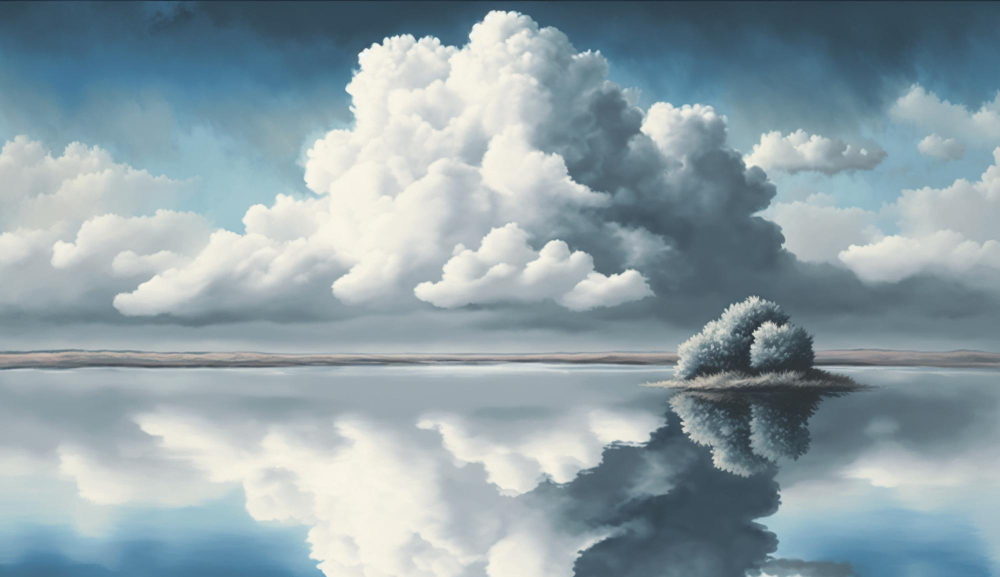 Water Reflections painting ideas for beginner