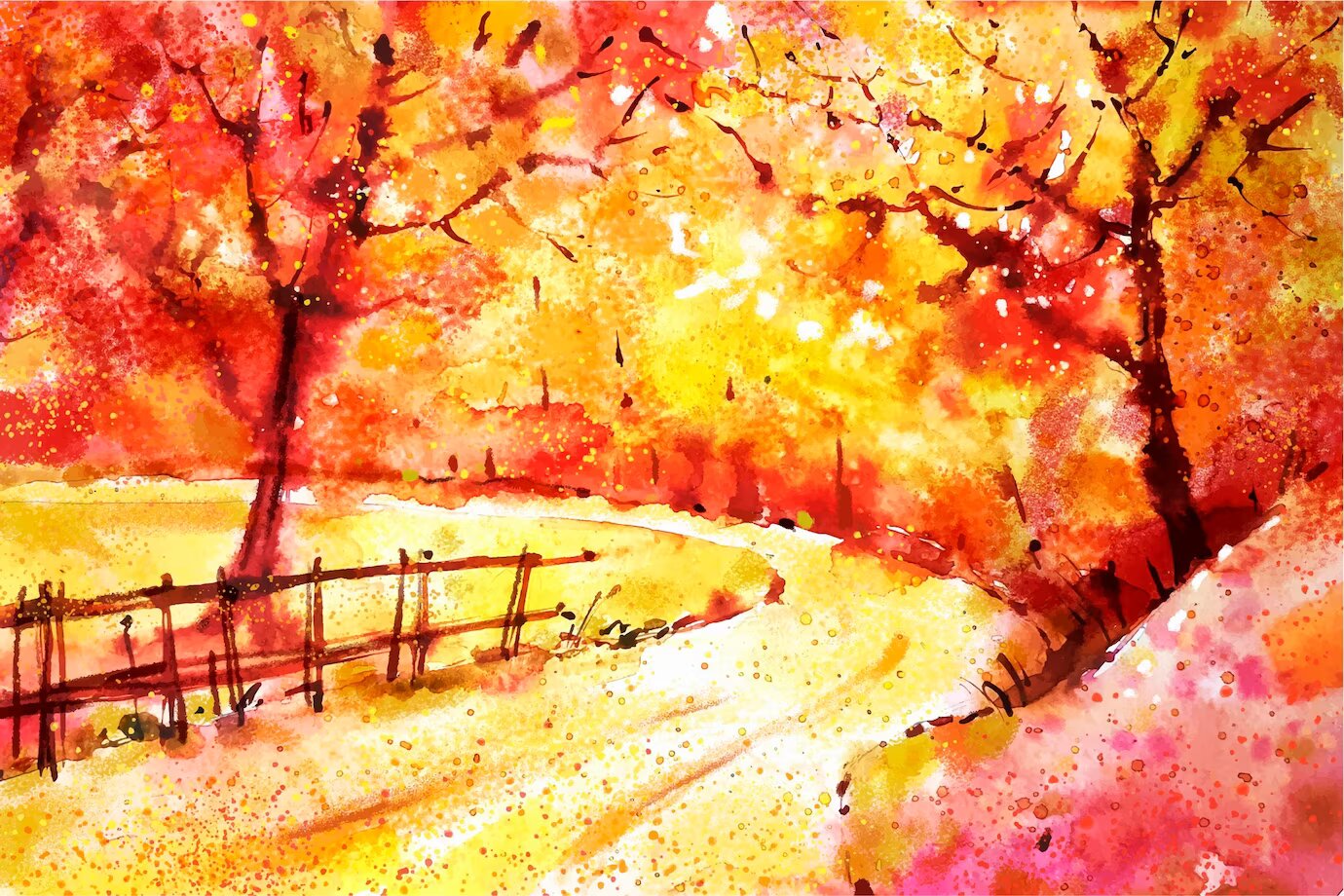 autumn painting idea